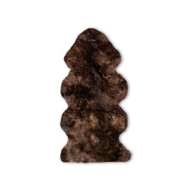 Fellhof - Eco gifvrije gecertificeerde schapenvacht lamsvacht, langharig, bruin- Extra lang 140 à 150 cm - PRE ORDER MET 10% KORTING