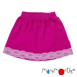 Manymonths - Princess skirt Unique Lace, Rok in merinowol - Lilac Rose - Charmer Explorer