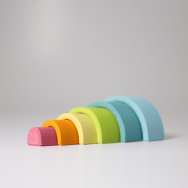 Grimm's - Kleine regenboog / tunnel, pastel kleuren, 6-delig - 10701 (10761)