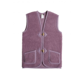 Alwero - Unisex Bodywarmer vest in wol - Alpen, adult  - Lilly Lila - XS of M