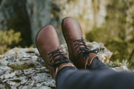 BeLenka - Barefoot Winter Boots, gevoerd met merinowol, unisex - Winter Neo - Dark Brown - Maat 38 (valt beetje kleiner)