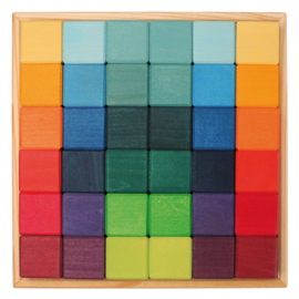 Grimm's - Vierkant met 36 kubussen - 43110