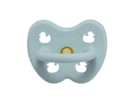 Hevea - Speen van natuurrubber, plasticvrij - Orthodontisch 0-3 maanden - Blauw