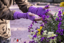 Manymonths MaM - Vingerloze handschoenen / Polswarmers - Ecru = Laatste in deze kleur