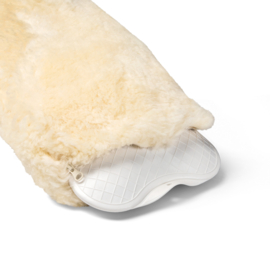 Fellhof - Warmwaterkruik met overtrek van schapenvacht - Creme - 20x28 cm of 23x35 cm