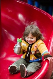 Kid Kanteen - Kid Sippy fles in RVS met drinktuit - kleur Brush 