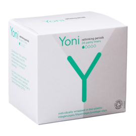 Yoni - Inlegkruisjes voor eenmalig gebruik, 100% biokatoen - 24 stuks