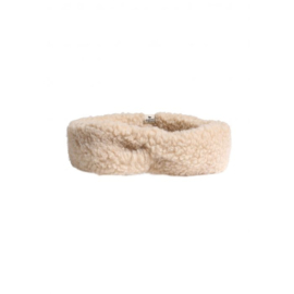 Alwero - Haarband / oorwarmer in zachte wol Coni - Beige - in 52/54 of 56/58