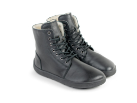 BeLenka - Barefoot Winter Boots, gevoerd met merinowol, unisex - Winter - Zwart - maat 37 (valt beetje kleiner)