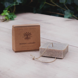 RAW ROOTs - Muddy Luxury Soap Bar - Handgemaakte zeep met Rhassoul klei voor haar en lichaam. Geschikt voor dreadlocks - 115 gr