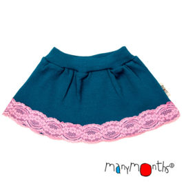 Manymonths -Princess skirt Unique Lace, Rok in merinowol  - Mykonos Waters - Charmer Explorer