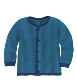 Disana - Cardigan - Navy Blauw melange in 86/92, 110/116, 134/140