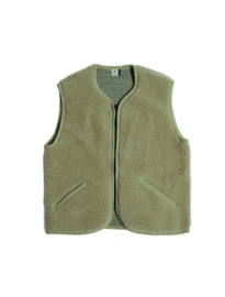 Alwero - Bodywarmer vest in wol met rits - Light Pos , adult - Pistaccio - XS of L