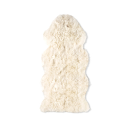 Fellhof - Eco gifvrije gecertificeerde schapenvacht lamsvacht, langharig, natuurwit - Extra lang 140 à 150 cm - PRE ORDER MET 10% KORTING