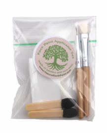 Natural Face Paint - Set applicators voor schmink