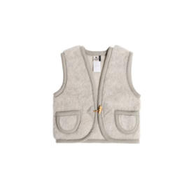 Alwero - Bodywarmer vest in wol - Alpen Junior - Grey - maat 140/146