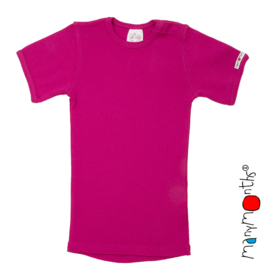 Manymonths - Short sleeve T-shirt Wol, meegroei maat  Adventurer, Innovator en Enthusiast - Lilac Rose