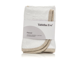 Tabitha Eve - Extra zacht handdoekje van bio bamboe  flannel en linen - 25 x 25 cm