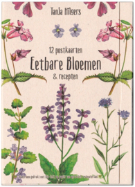 Postkaart - Set van 12 kaarten over eetbare bloemen - Tanja Hilgers