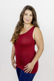 Engel Natur - Dames Mouwloos hemd in bio merinowol met zijde - Malve - op voorraad in 34/36, 42/44 of 46/48