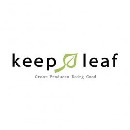 Keep Leaf - Toilet tas met waterafstotende lining  - Print Geo, 20 x 30,5 x 7,5 cm