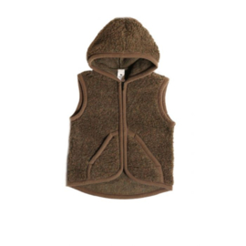 Alwero - Bodywarmer vest in wol - Robby- Bark - in 92/98,  104/110, 116/122, 128/134, 140/146