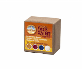 Natural Face Paint - 4 kleuren schmink en 1 applicator