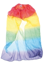 Sarah's Silks - Cape in zijde, regenboogkleuren - 83011