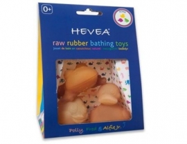 Hevea - Badspeeltjes natuurrubber - Set van 3 stuks