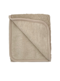 Alwero - Deken thumbled in 100% wol - 140 x 200 cm - Beige