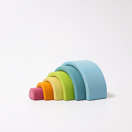 Grimm's - Kleine regenboog / tunnel, pastel kleuren, 6-delig - 10701 (10761)