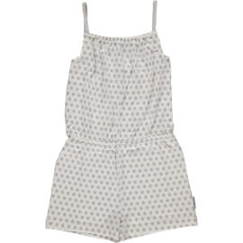 Maxomorra - Jumpsuit Short - Stars Grey in 122/128 = Laatste