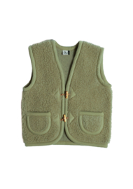Alwero - Bodywarmer vest in echte wol - Alpen Junior - Pistachio - 80/86, 92/98, 104/110, 140/146