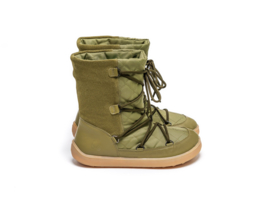 BeLenka - Barefoot Winter SnowBoots - model Snowfox, thermozool - Groen in maat 41