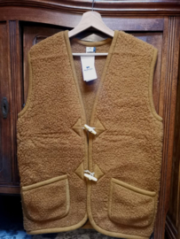 Alwero - Bodywarmer vest in wol - Alpen Junior - Carmel - maat 80/86, 92/98, 104/110, 116/122, 128/134, 140/146