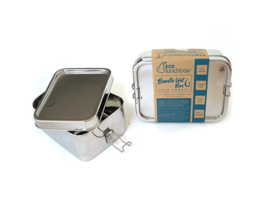 Eco Lunchbox - Bento Wet Box - Groot rechthoekig - Lekvrij - 1200 ml