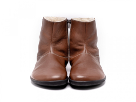 BeLenka - Barefoot Bottines gevoerd met merinowol, dames - Polar - Bruin - Maat 37 = Laatste! 