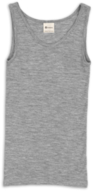 Engel Natur - Dames mouwloos hemd in bio merinowol met zijde - Lichtgrijs melange - op voorraad in 34/36, 38/40, 42/44 of 46/48