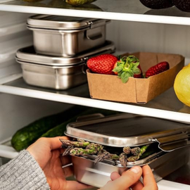 Eco Brotbox -Food Container RVS - Yumi M - Lekvrij - 700 ml