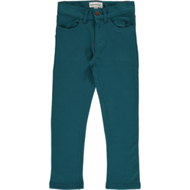 Maxomorra - Softpants in soepele sweatstof - Petrol in 98/104