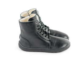 BeLenka - Barefoot Winter Boots, gevoerd met merinowol, unisex - Winter - Zwart - maat 37 (valt beetje kleiner)