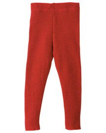 Disana - Leggings / Broek in zachte merinowol - Rood in 50/56, 62/68, 86/92 of 98/104