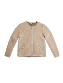 Alwero - Vest in wol met lange mouwen - Tybs light - kleur Sand Brown - maat S of M