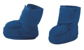 Disana - Booties in gekookte wol - Navy in maat 1 (4 tem 8 maanden)