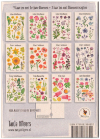 Postkaart - Set van 12 kaarten over eetbare bloemen - Tanja Hilgers