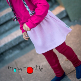 Manymonths - Princess skirt Rok in merinowol - Jewel Blue