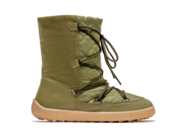 BeLenka - Barefoot Winter SnowBoots - model Snowfox, thermozool - Groen in maat 41