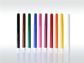 Okonorm - Viltstiften en stiftwisser - 9 kleuren en 1 wisser of geheimschrijver