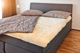 Fellhof - Eco gifvrij gecertificeerde schapenvacht lamsvacht bed inlegger, geschoren - Verschillende maten van 140 tot 200 cm - PRE ORDER MET 10% KORTING