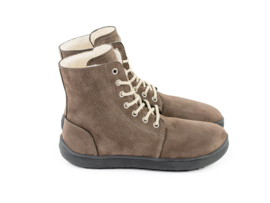 BeLenka - Barefoot Winter Boots, gevoerd met merinowol, unisex - Winter - Chocolate - Maat 41 (valt beetje kleiner)